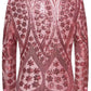 starry pink sequin tuxedo back