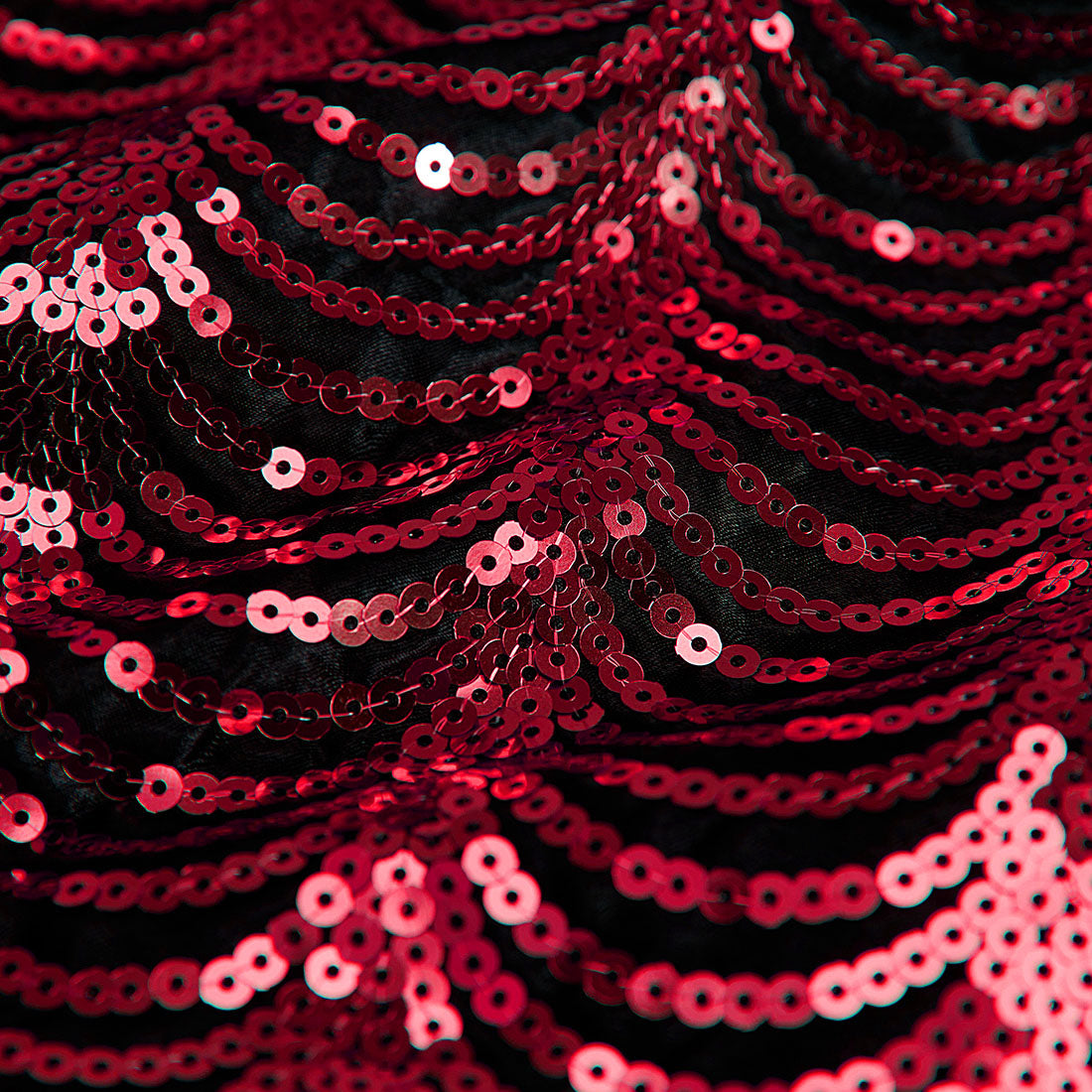 red sequin black suit details - 1
