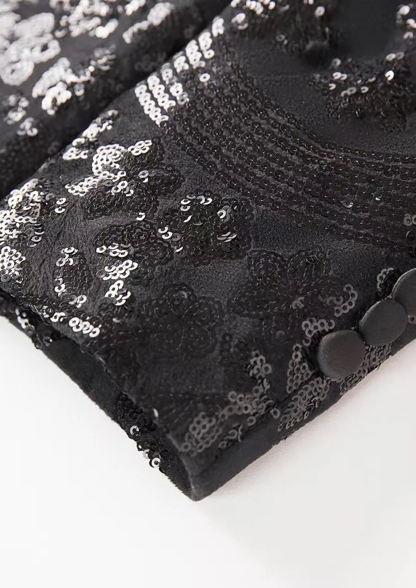 Starry Sequin Black Tuxedo