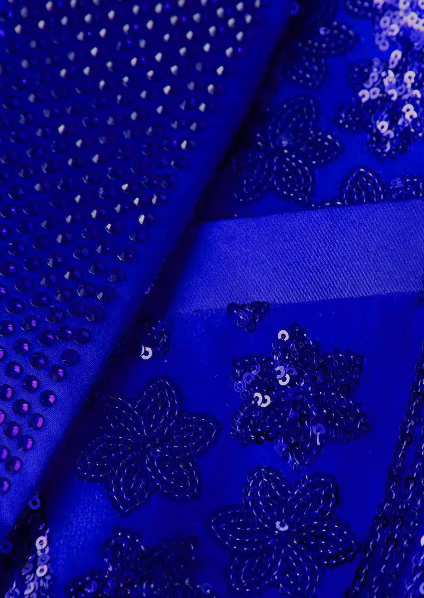 starry navy sequin tuxedo