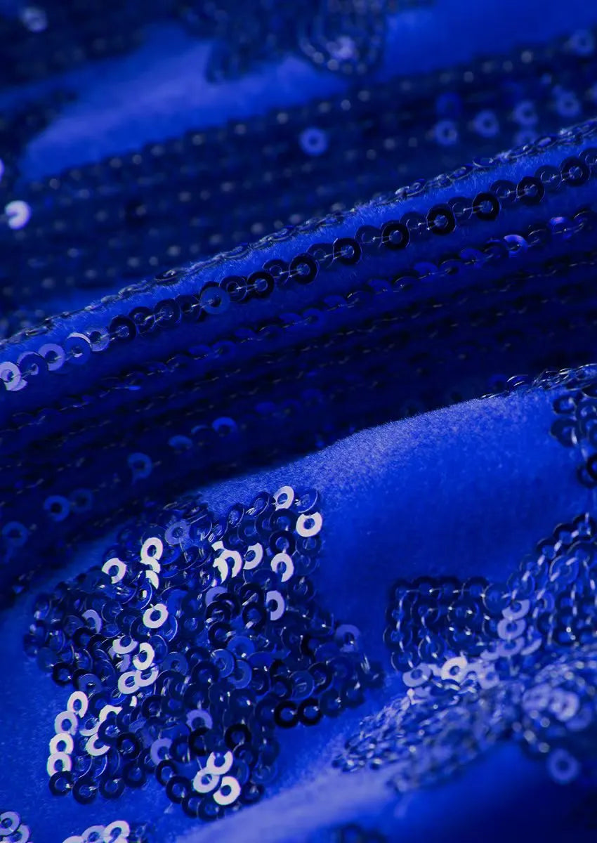 starry navy sequin tuxedo
