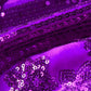 Men's Sequin Six-pointed Star Purple Luxury Tuxedo