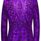 Purple sequin tuxedo back