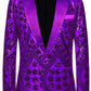 Purple sequin tuxedo