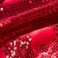 starry red sequin tuxedo