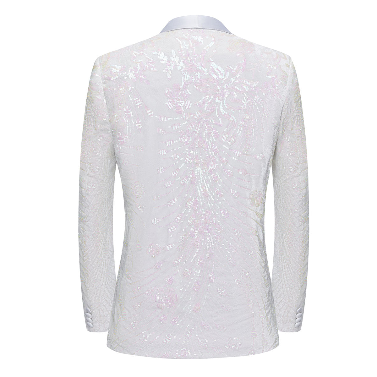 Pink Falling Stars Sequin Jacket back