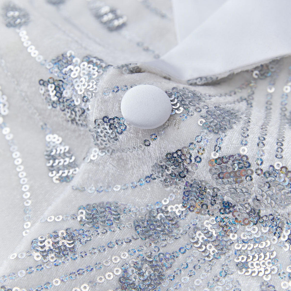 Silver Falling Stars sequin jacket -3