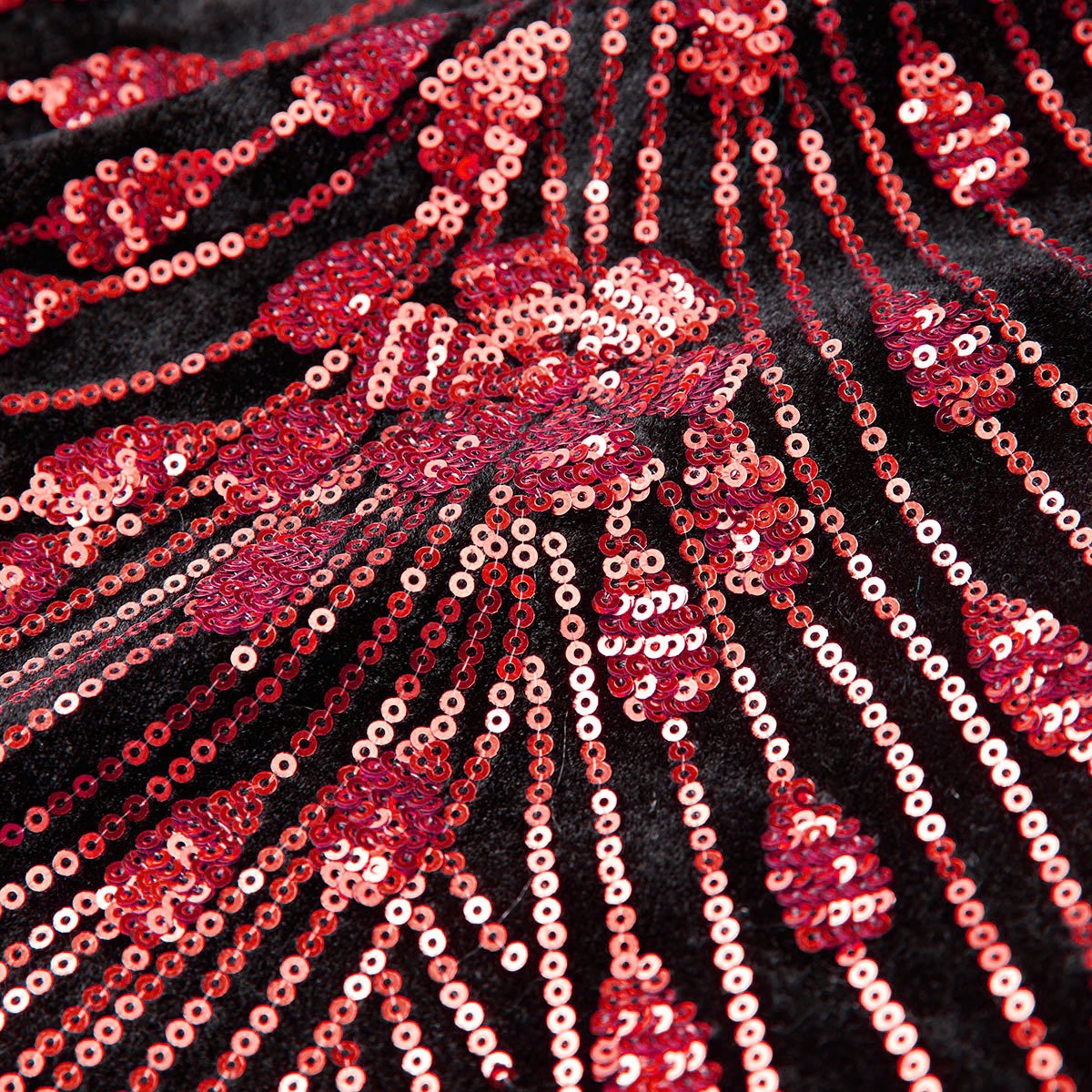 Red Falling Stars sequin jacket - 1
