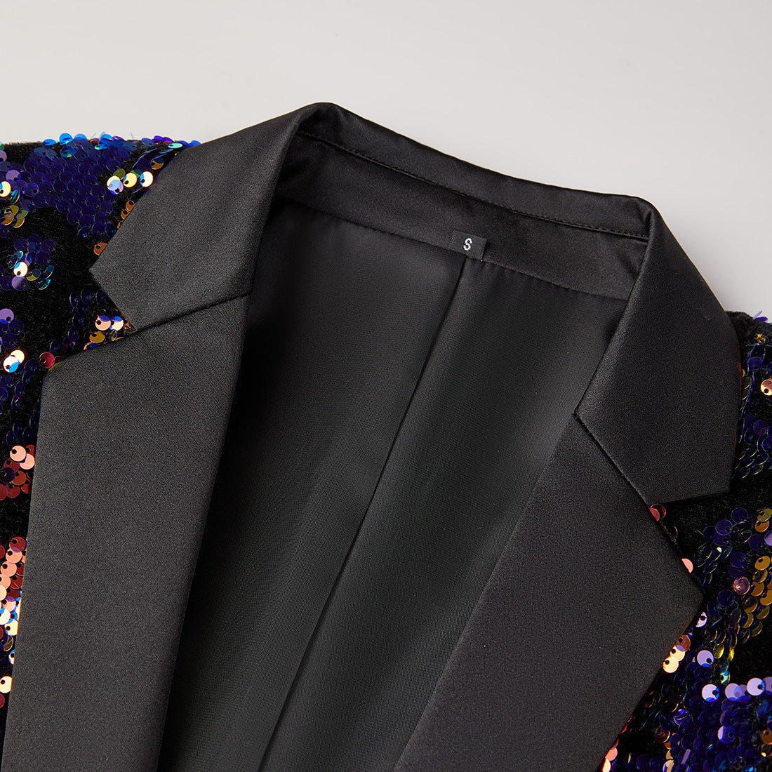 Purple and Black Blazer details - 2