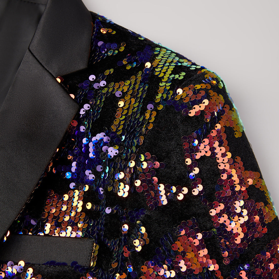 Purple and Black Blazer details