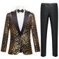 black sequin tuxedo details - 4