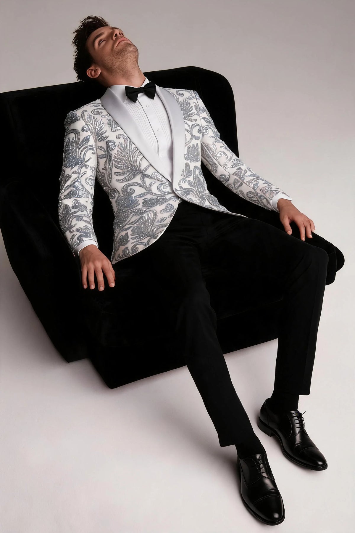 Silver Shawl Paisley Jacket