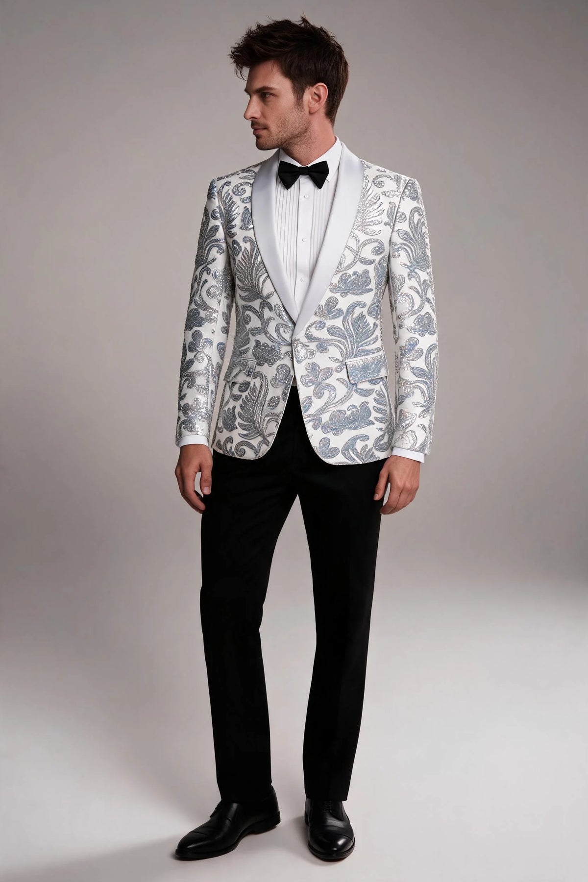 Silver Shawl Paisley Jacket