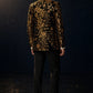 Men's Sequin Tuxedo Golden Falling Stars