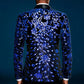 Midnight Blue Sequin Jacket