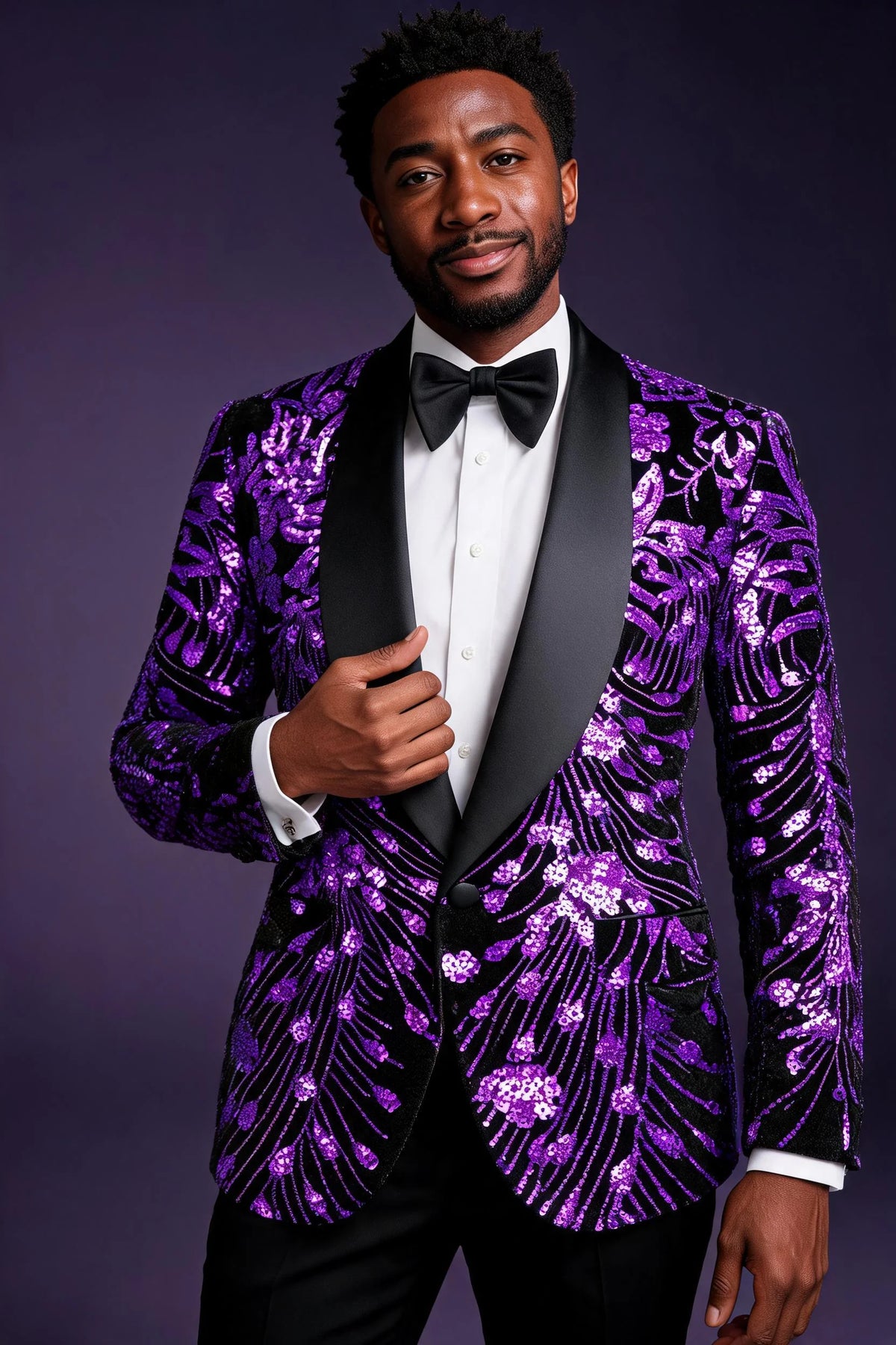 Violet Falling Stars Jacket