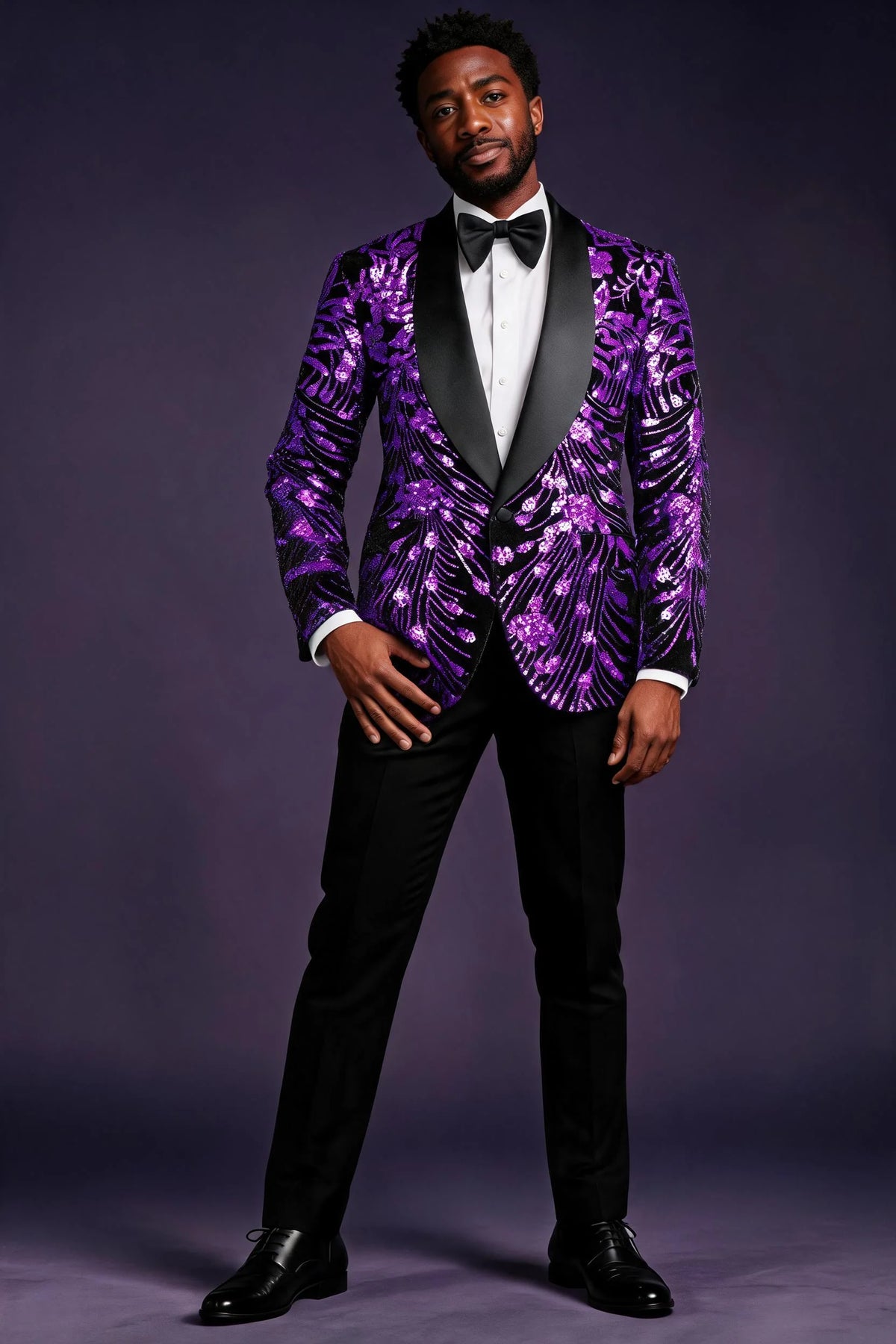 Violet Falling Stars Jacket