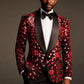 Crimson Falling Stars Jacket