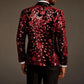Crimson Falling Stars Jacket