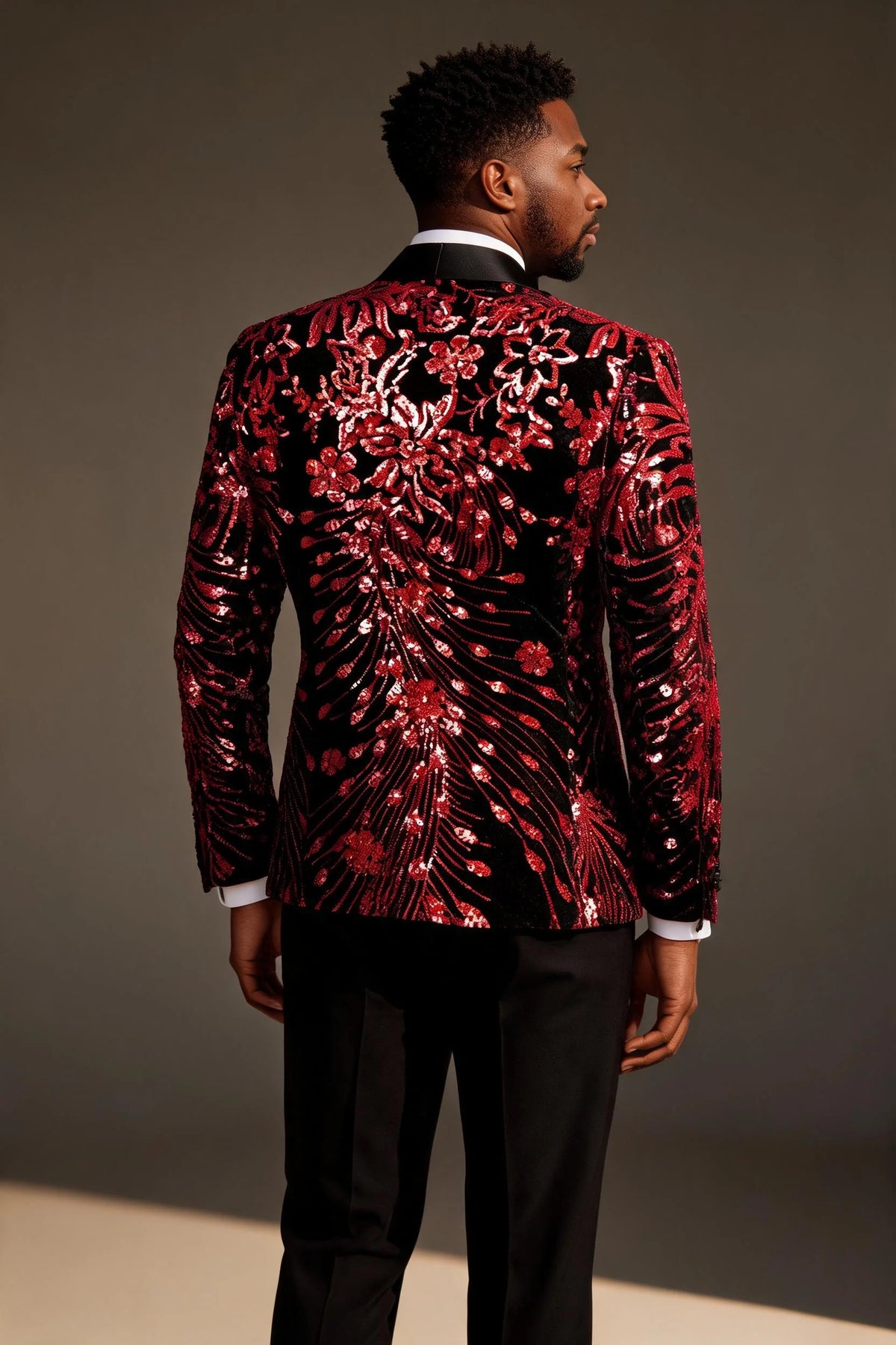 Crimson Falling Stars Jacket