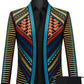 Tribal Icon Embroidered Statement Jacket