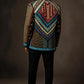 Tribal Icon Embroidered Statement Jacket