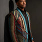Tribal Icon Embroidered Statement Jacket