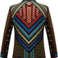 Tribal Icon Embroidered Statement Jacket