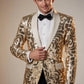 Floral Shawl Sequin Jacket