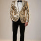 Floral Shawl Sequin Jacket