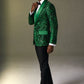 Floral Shawl Sequin Jacket