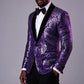 Amethyst Paisley Sequin Jacket