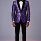 Amethyst Paisley Sequin Jacket
