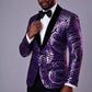Amethyst Paisley Sequin Jacket
