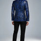 Noir Blue Paisley Jacket