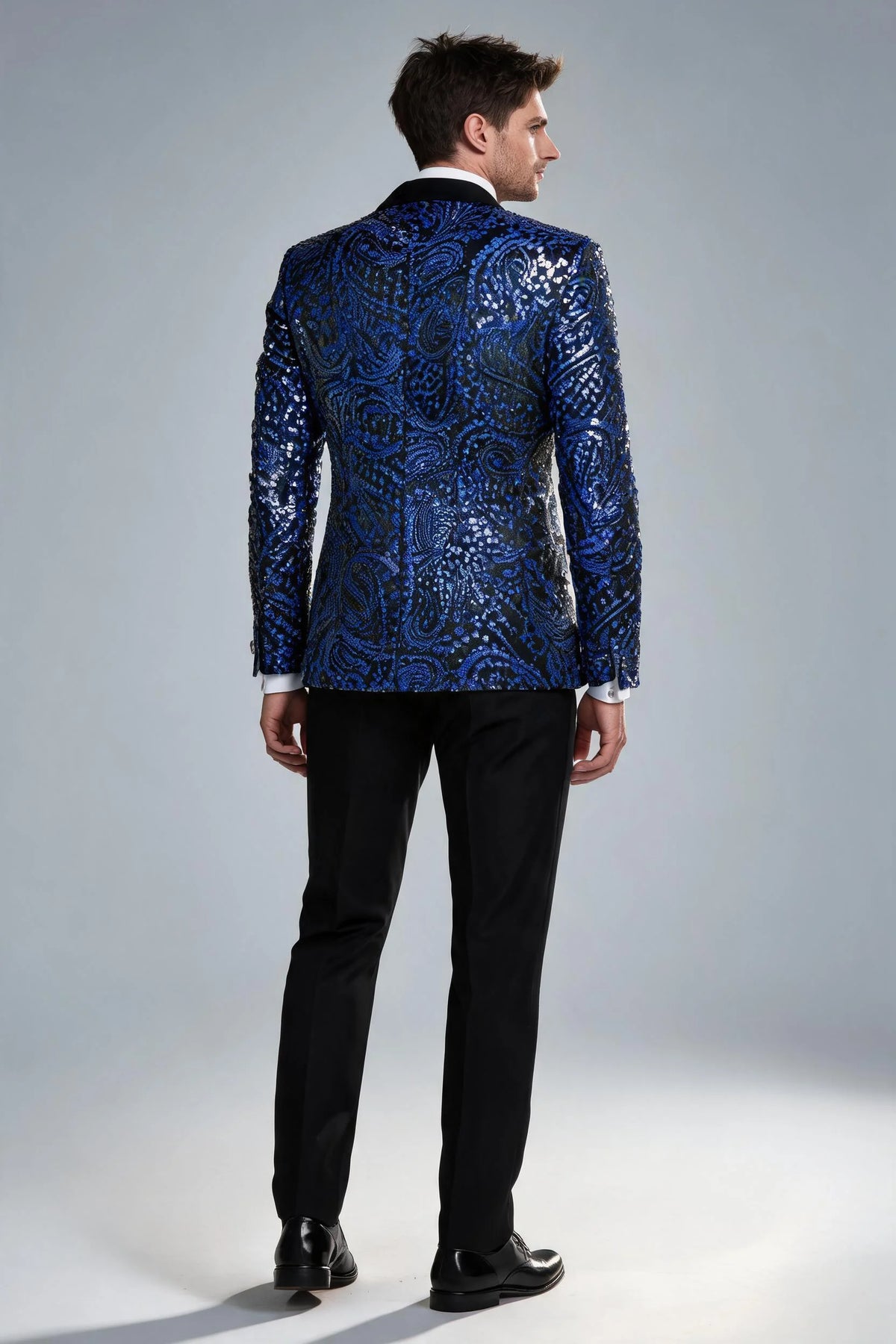 Noir Blue Paisley Jacket