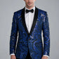 Noir Blue Paisley Jacket