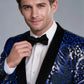 Noir Blue Paisley Jacket