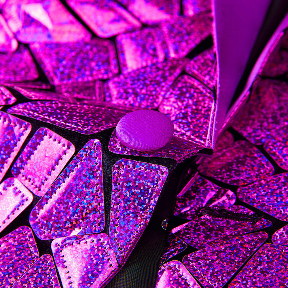 purple prom suit details