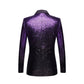 Purple and Black Suit back