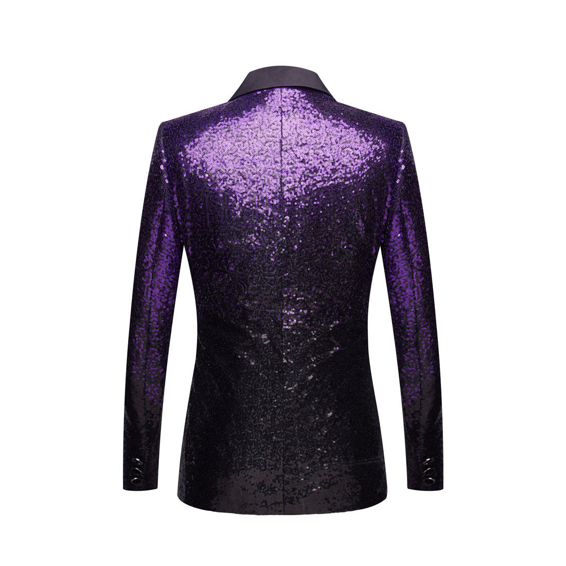Purple and Black Suit back