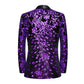 Purple Falling Stars sequin jacket back