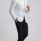 Ivory Satin Sequin Jacket