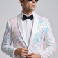 Ivory Satin Sequin Jacket