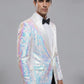 Ivory Satin Sequin Jacket